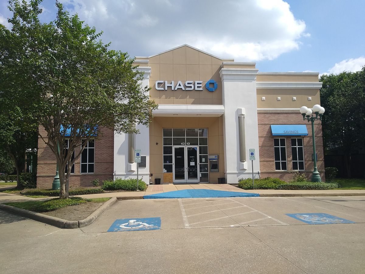 A Chase Bank branch in Houston